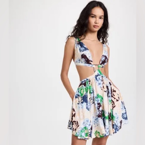 NWT Agua Bendita Gillian Cardumen Dress. Size Large - Picture 3 of 15